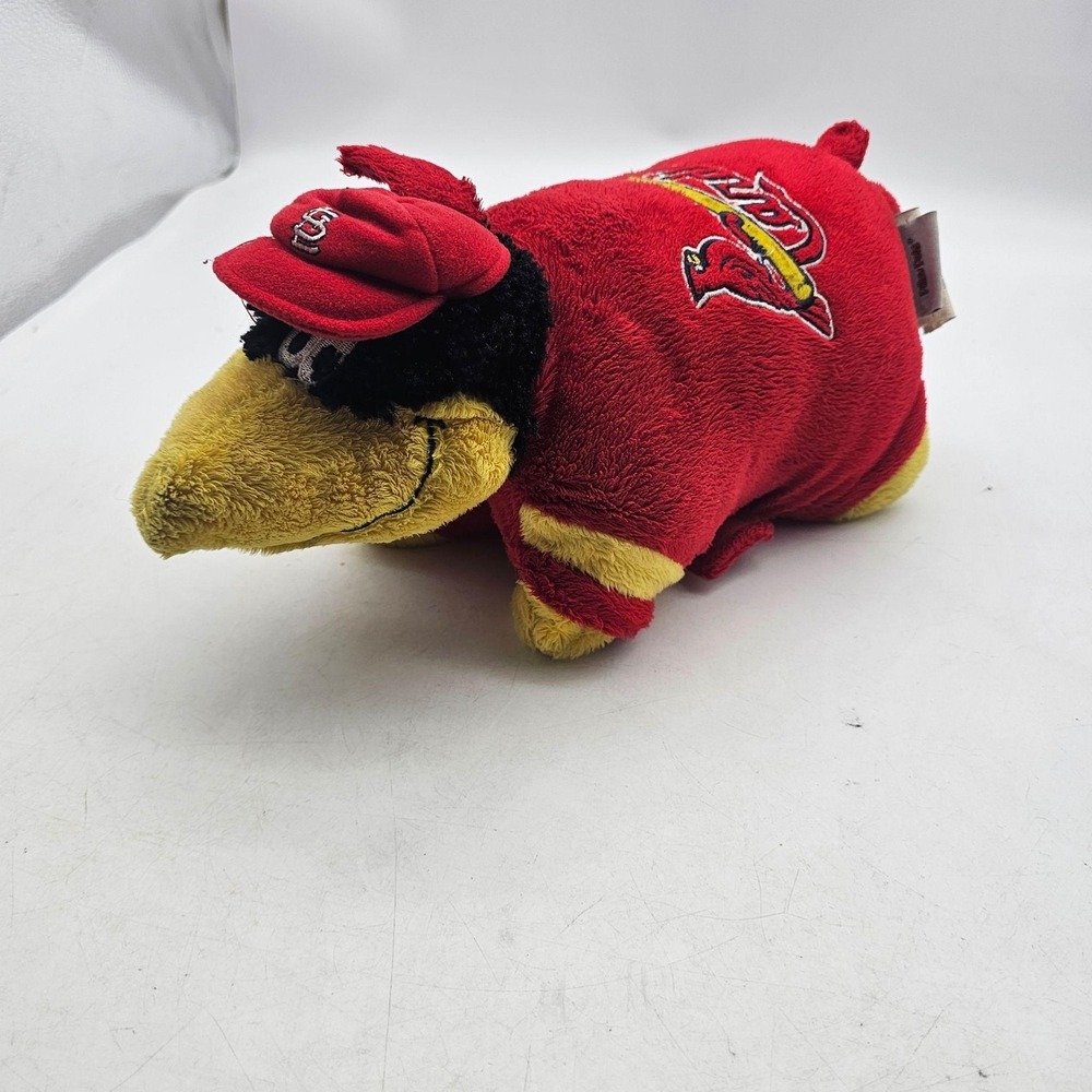 St. Louis Cardinals Plush Figure One Size Red MLB Baseball Folding Pillow Pets
